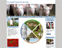 Tablet Screenshot of cornwallfoodandfarming.net